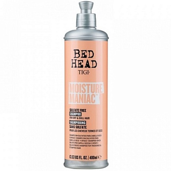 Бессульфатный шампунь для увлажнения сухих и тусклых волос -TIGI Bed Head Moisture Maniac Shampoo 